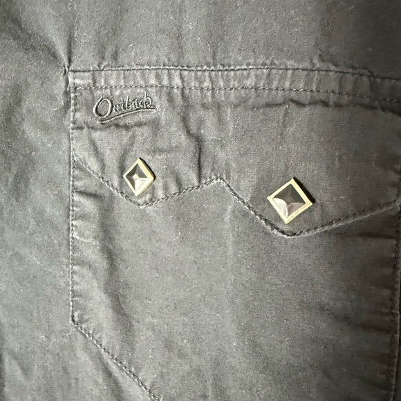 Outback Black Button-Up Shirt - Picture 3 of 4